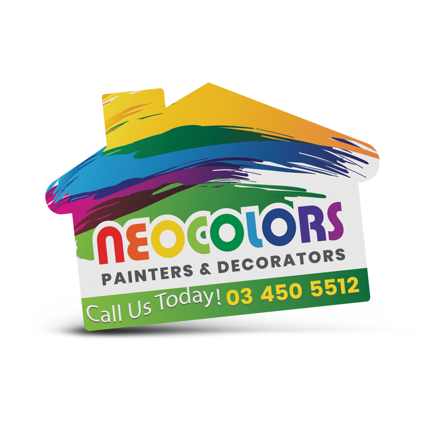 AD Labels 70 x 50mm – House Shaped