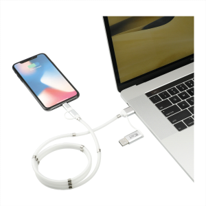 Whirl 5-In-1 Charging Cable w/ Magnetic Wrap