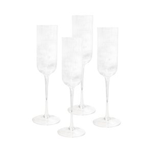 Atticus Ribbed Champagne 180mL Glasses