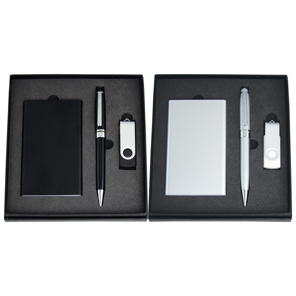 Powerbank, USB (4GB) & Pen Giftset