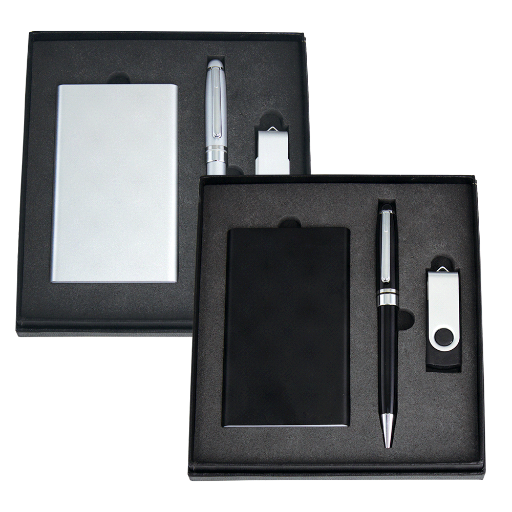 Powerbank, USB (8GB) & Pen Giftset