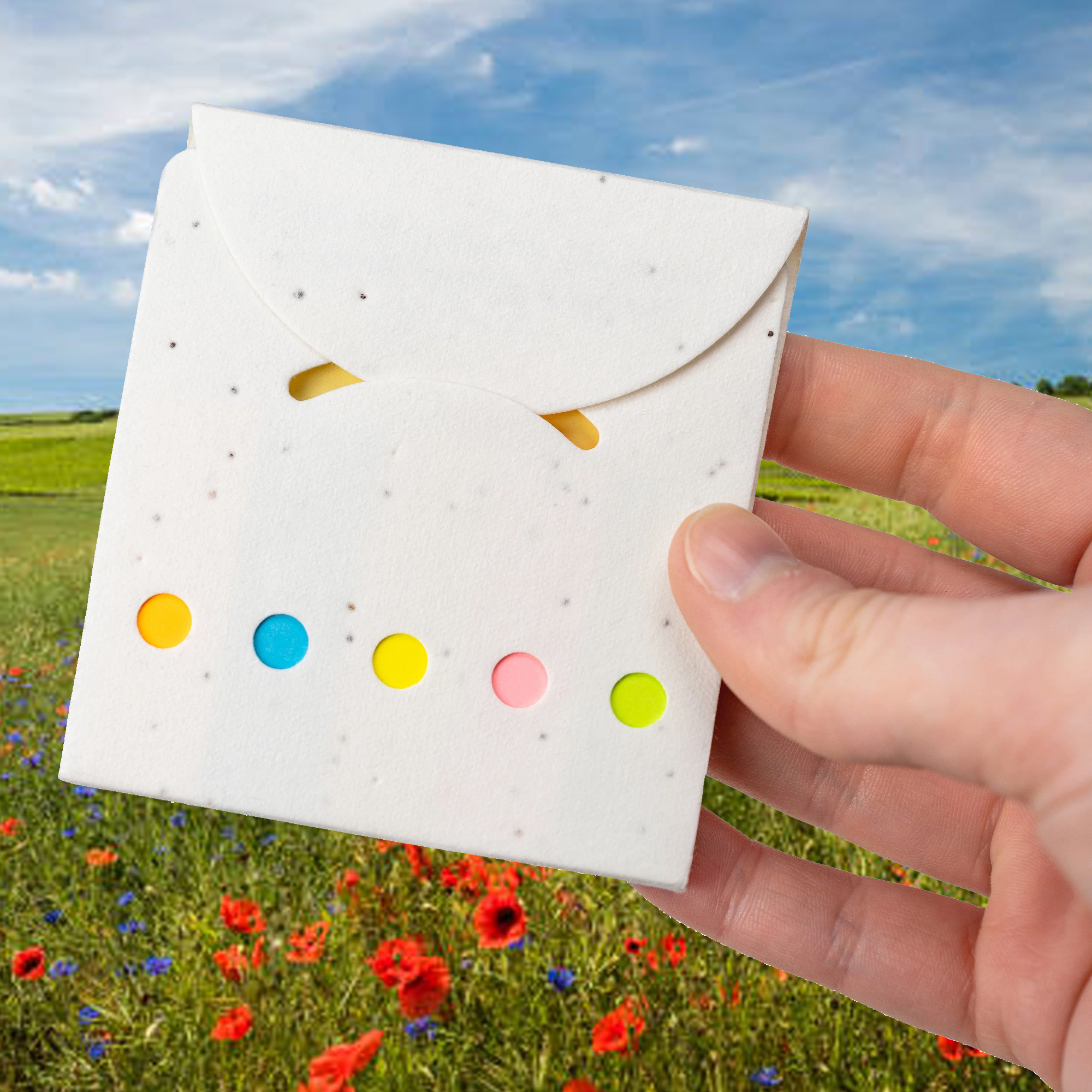 Corn Poppy Seed Sticky Note Pad
